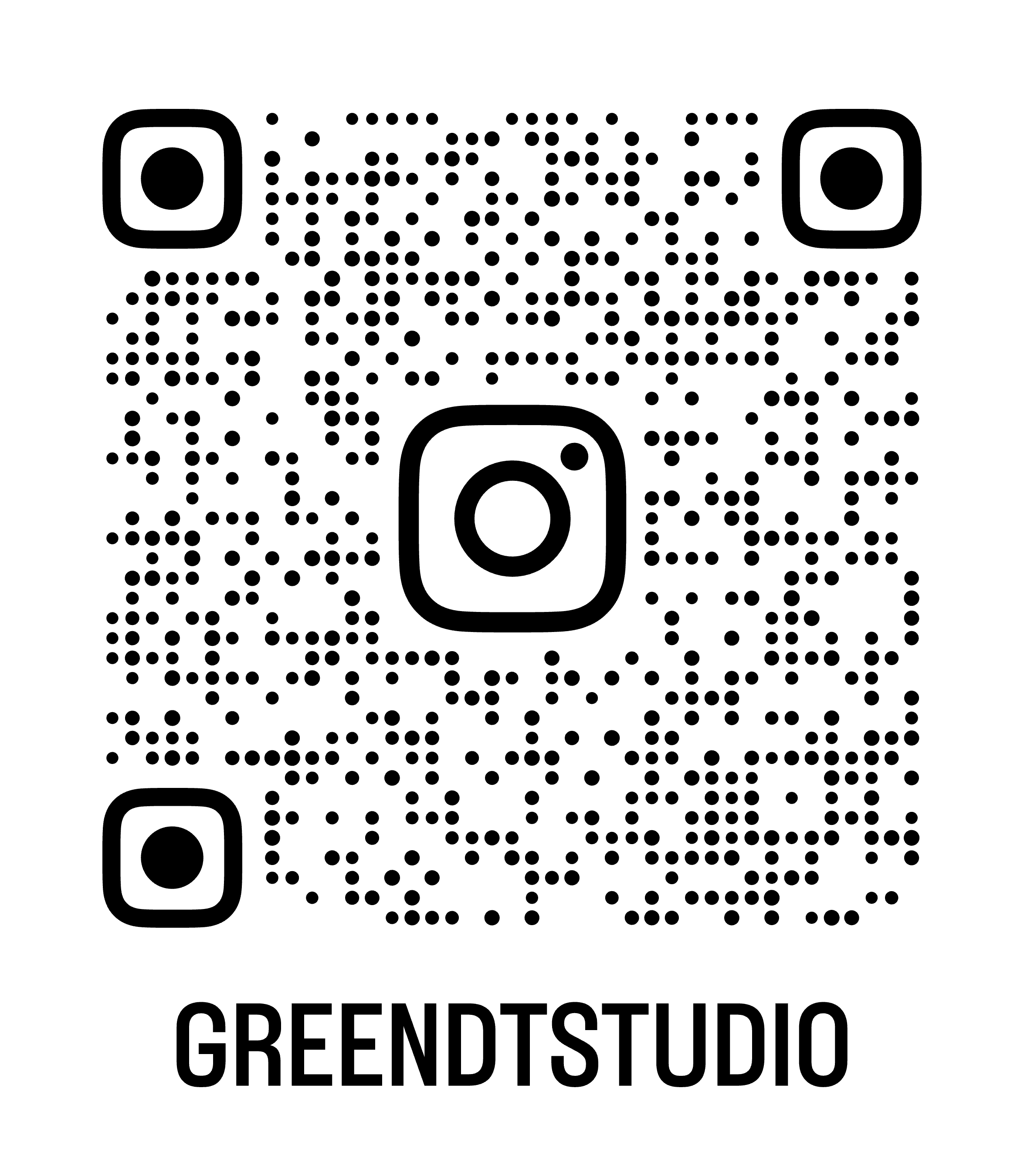 Instagram QR code @greendtstudio