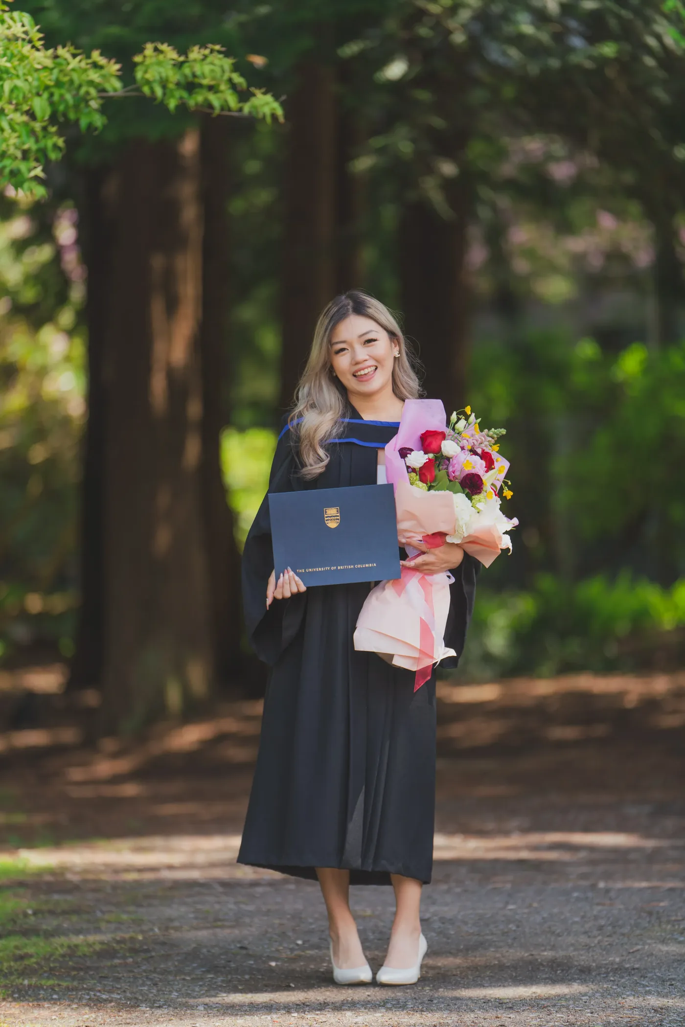 UBC graduation ceremony moment with friends